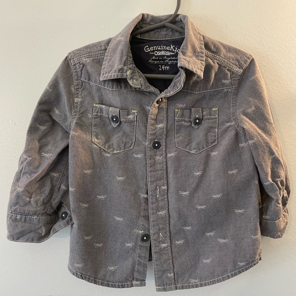Lot of 3 boys 24 month Button Down shirts